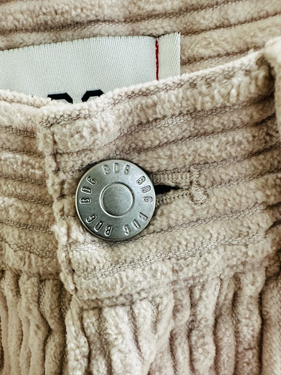 BDG Urban Outfitters Light Tan High Rise Baggy Wide Leg Corduroy Pants Size 27 - Picture 4 of 13